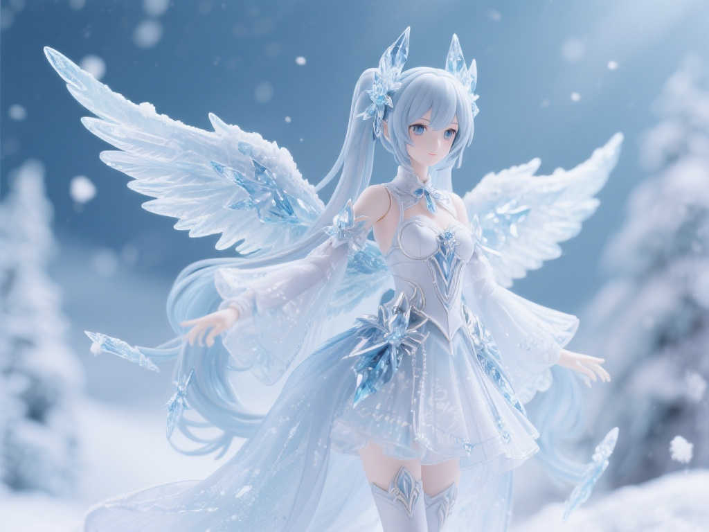 QINGCANG全新发布:《Vsinger》洛天依雪天使版本模型即将登场 QINGCANG全新发布:《Vsinger》洛天依雪天使版本模型即将登场