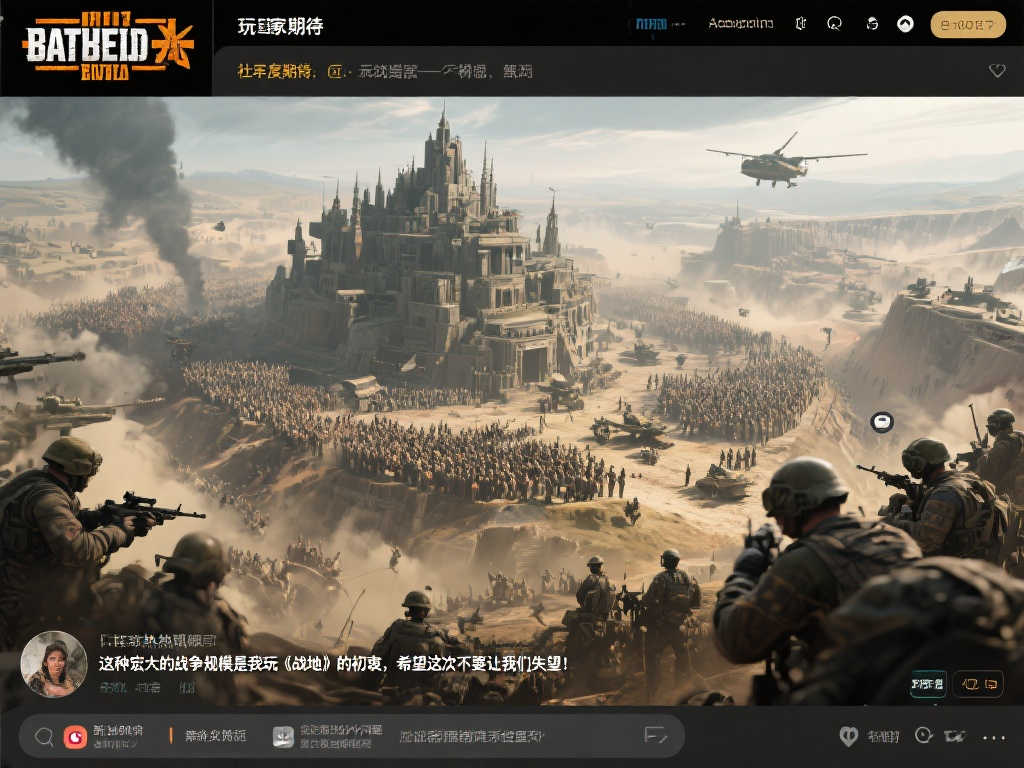 《战地》新作概念图曝光：超大规模战争，震撼场景令人惊叹！